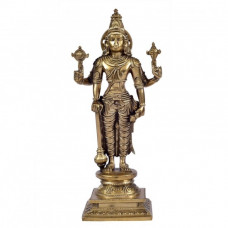 कांस्यलोहः महाविष्णुः [Bronze Mahavishnu Idol For Home Puja]